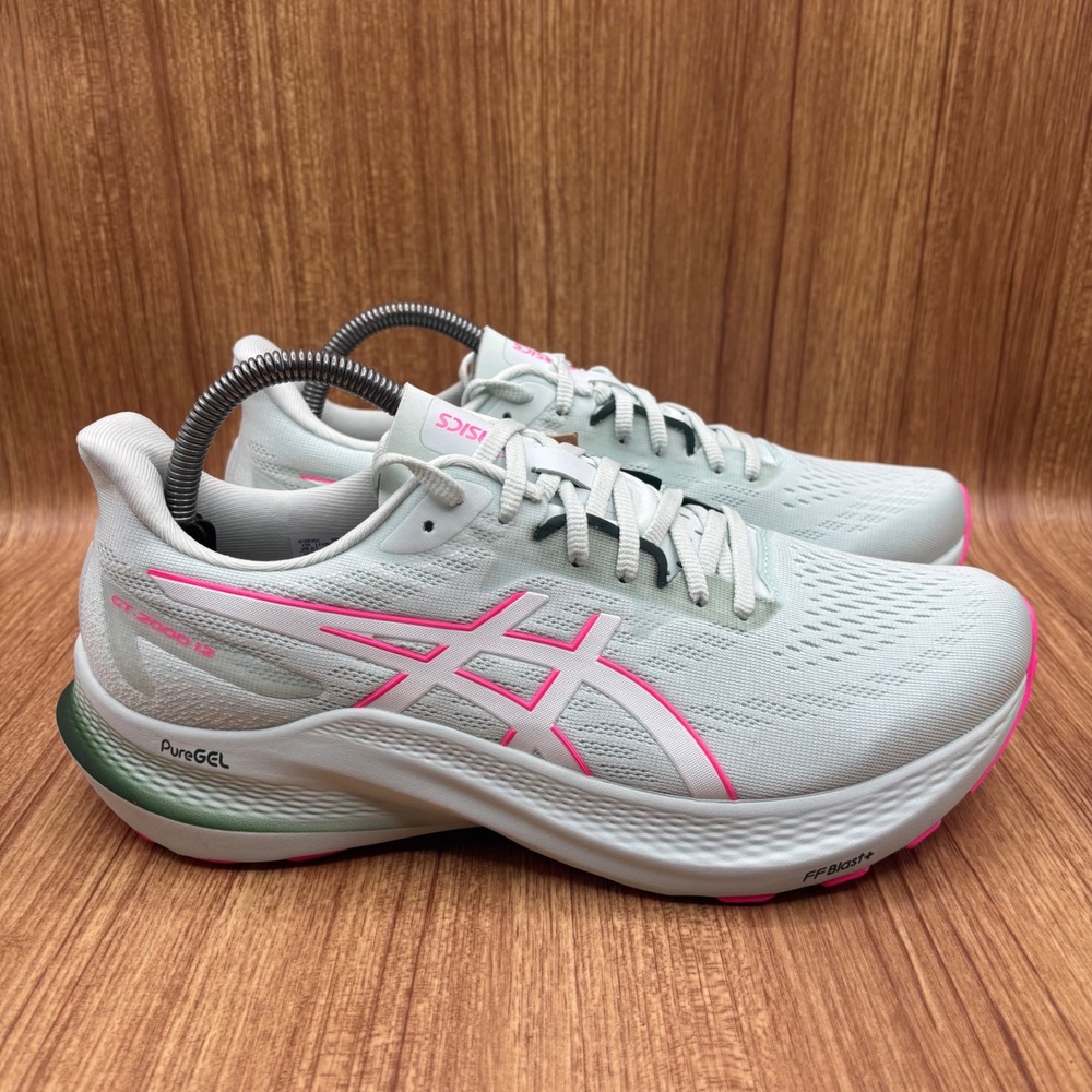 Asics GT-2000 12 Running Shoes Pure Aqua Pink Womens Size 10 Wide 1012B504